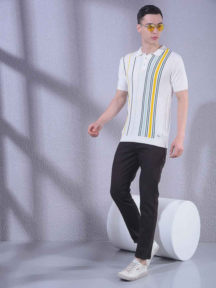 Multicolor Vertical Stripes T-Shirt