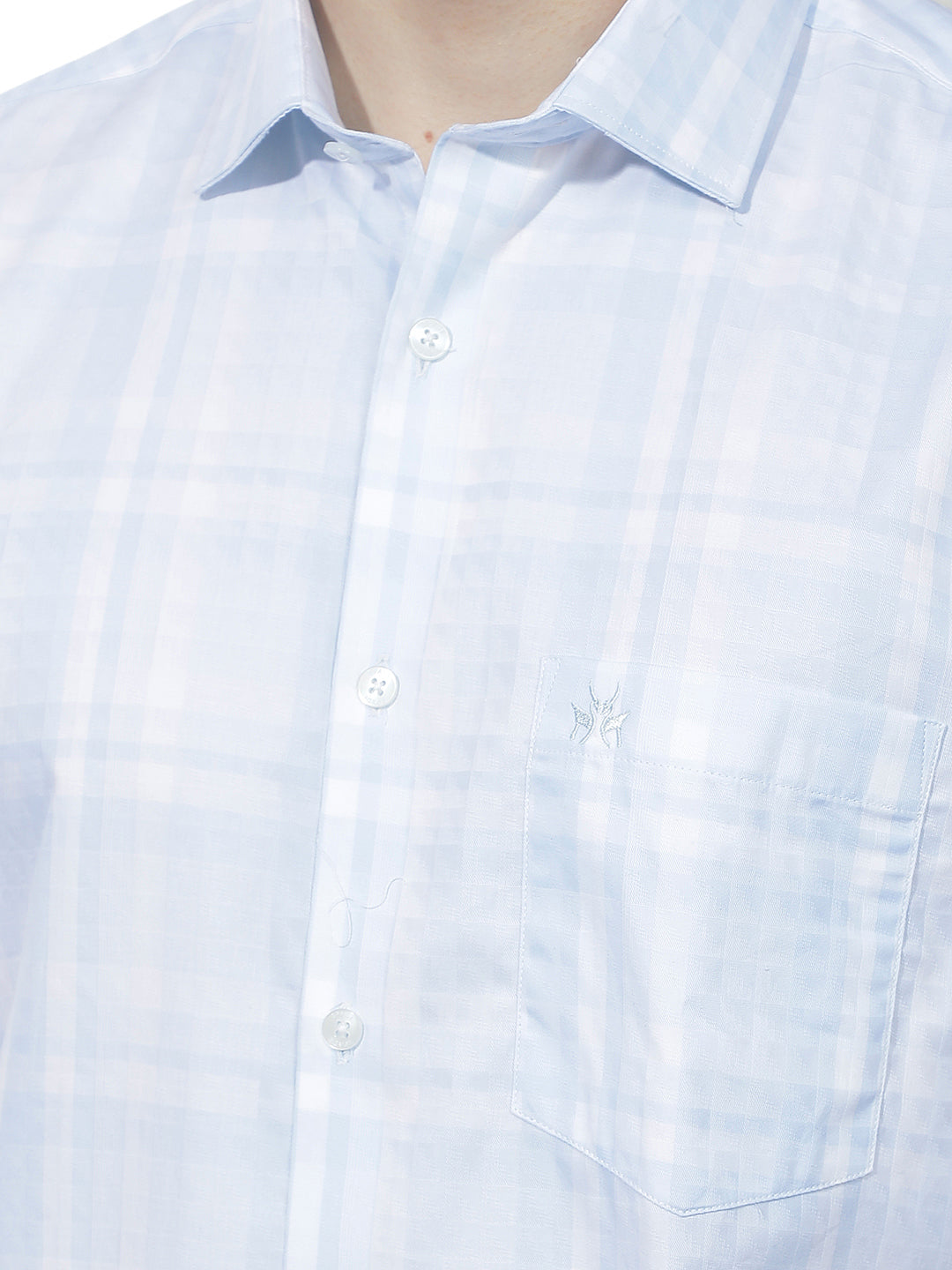 Blue Graphic Print 100% Cotton Shirt