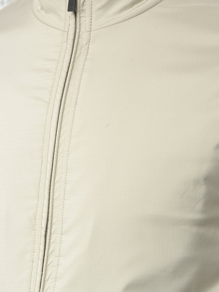 Flexible Beige Puffer Jacket