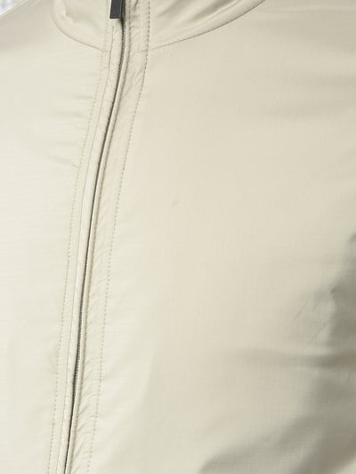 Flexible Beige Puffer Jacket