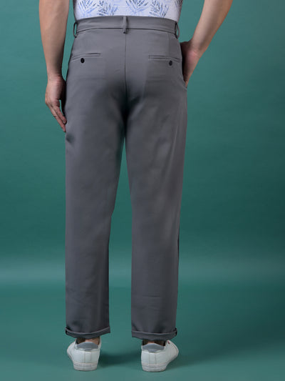 Grey Korean Fit Trousers