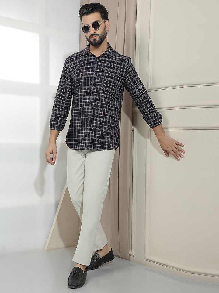 Refined Soft Cream Corduroy Trousers