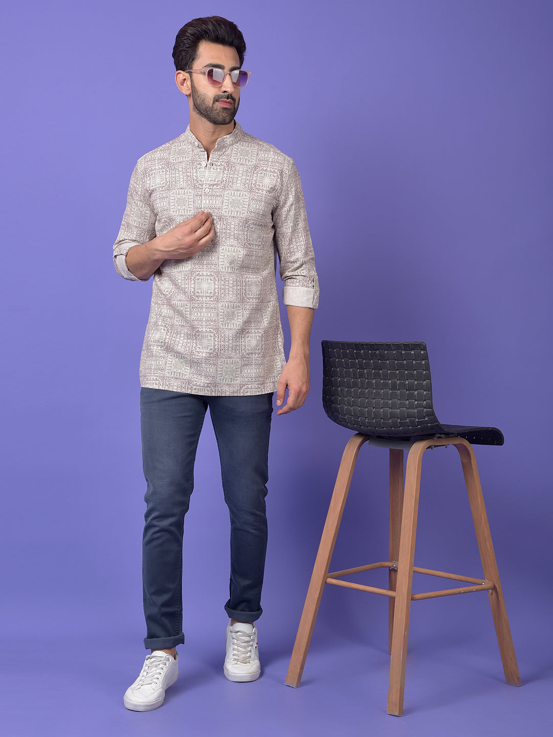 Deep Indigo Stretch Denim Jeans