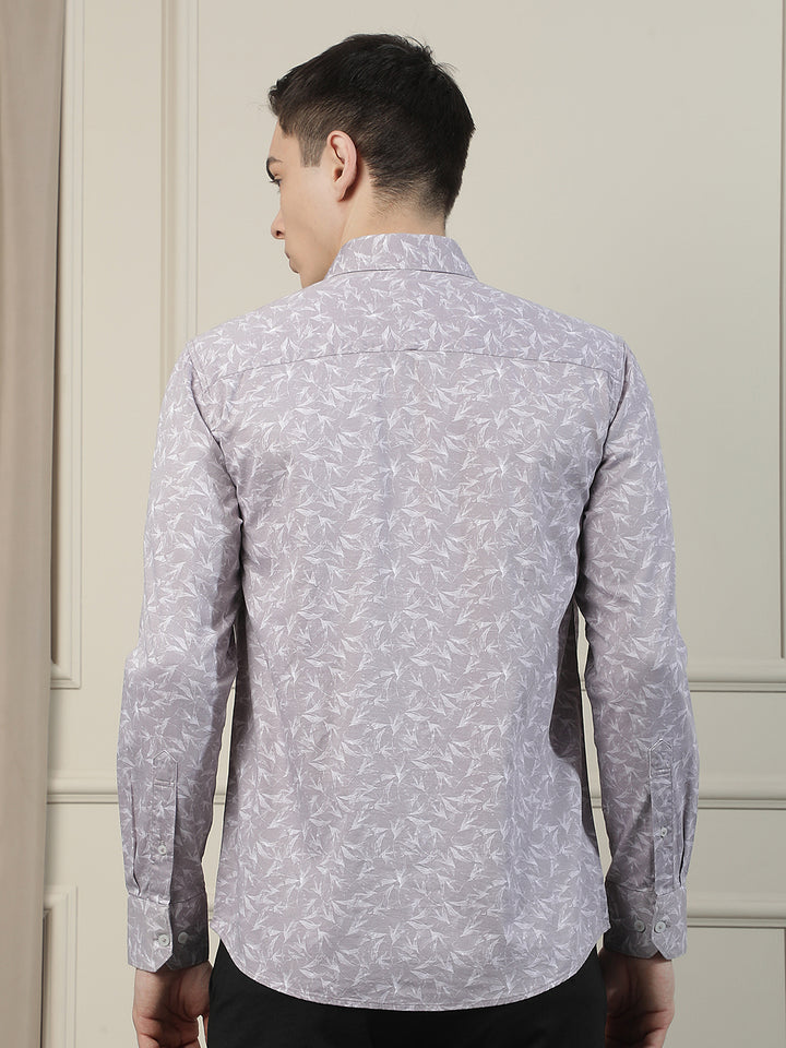 Pink Floral Print Shirt