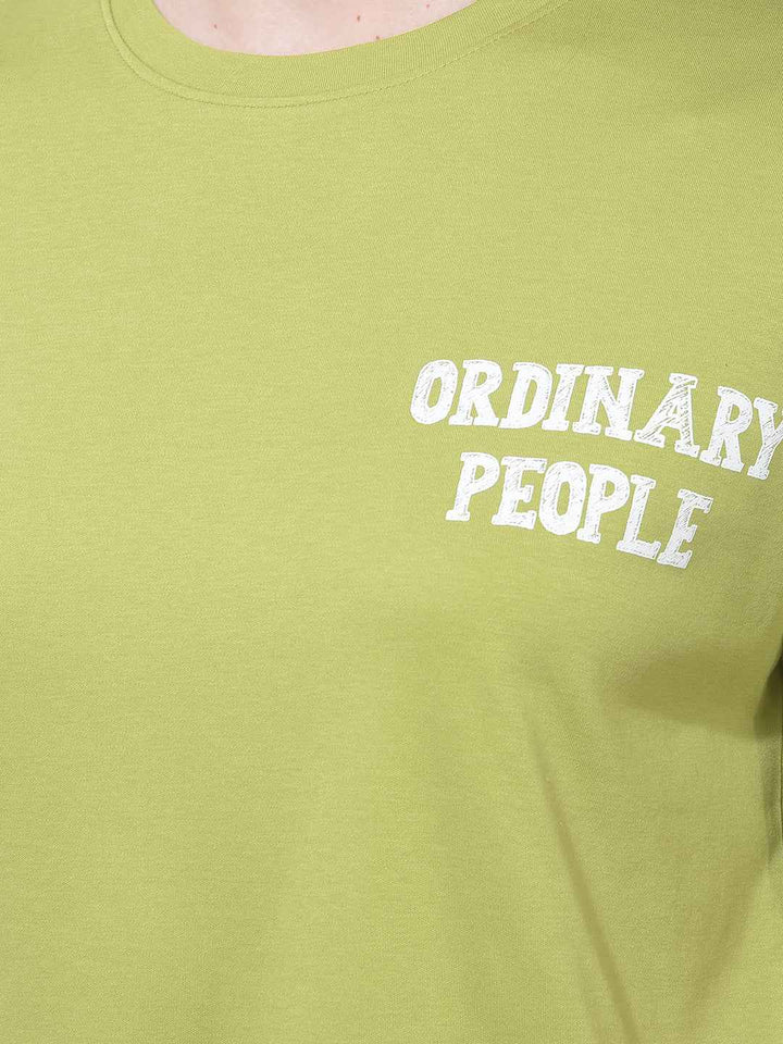 Green Graphic Print T-Shirt