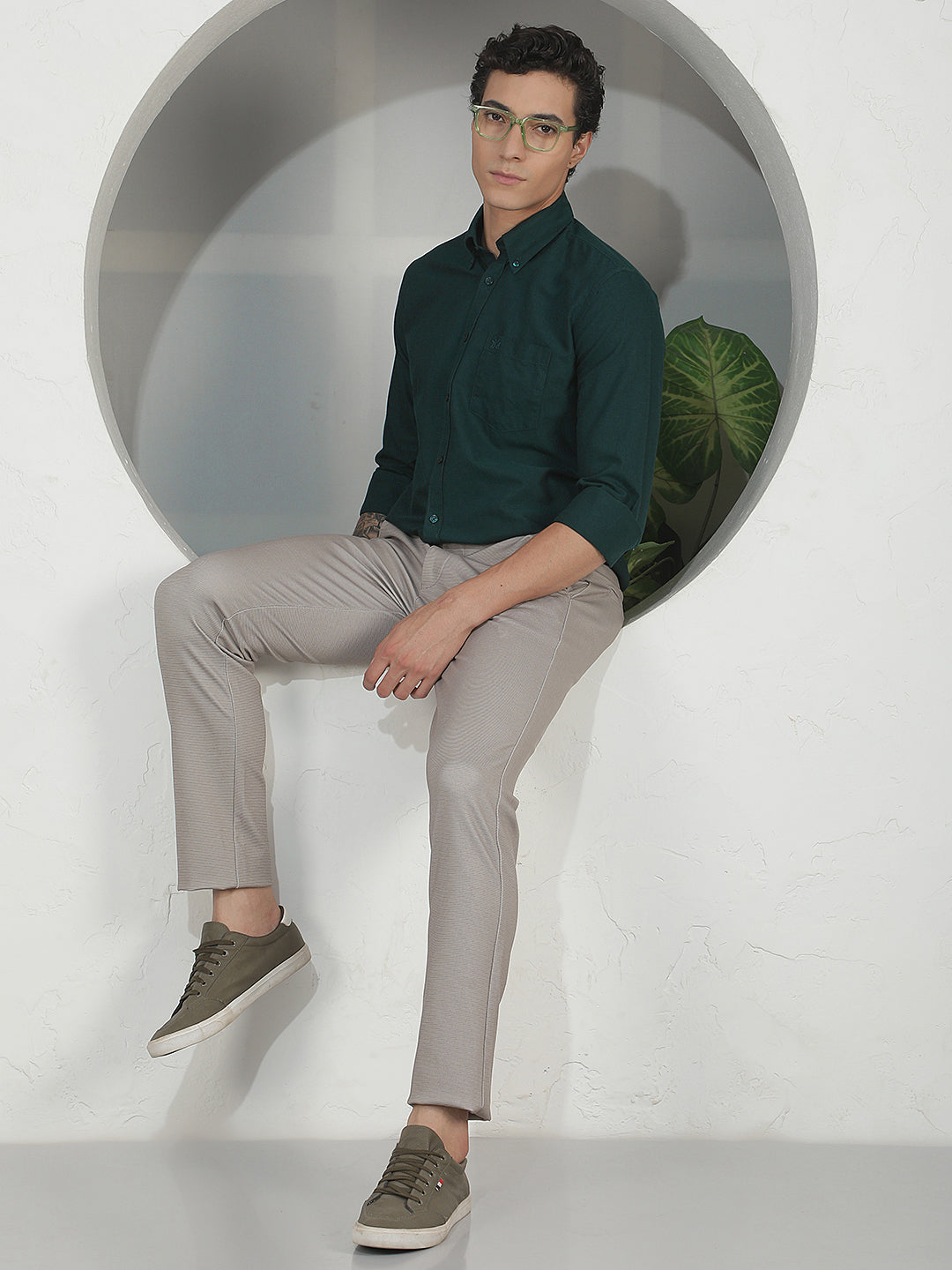 Green 100% Cotton Shirt