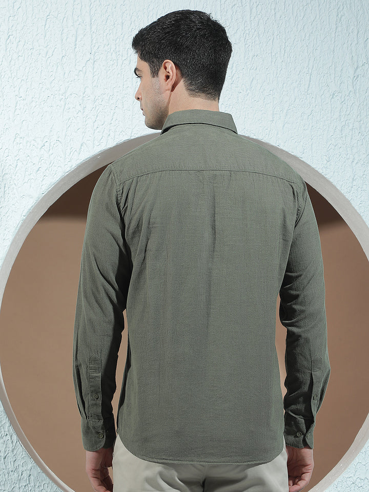 Olive 100% Cotton Shirt