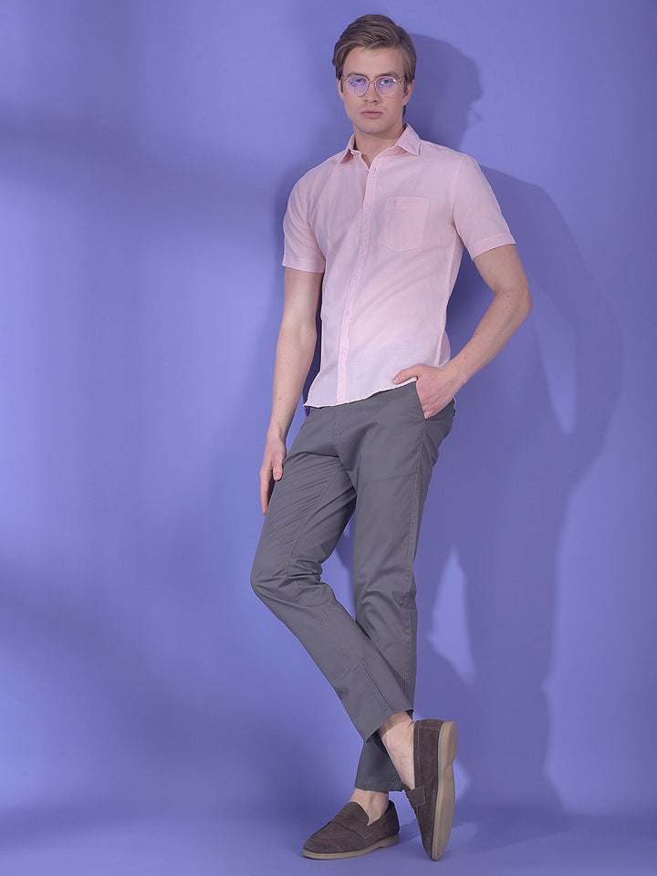 Peony Blend Pink Linen Shirt