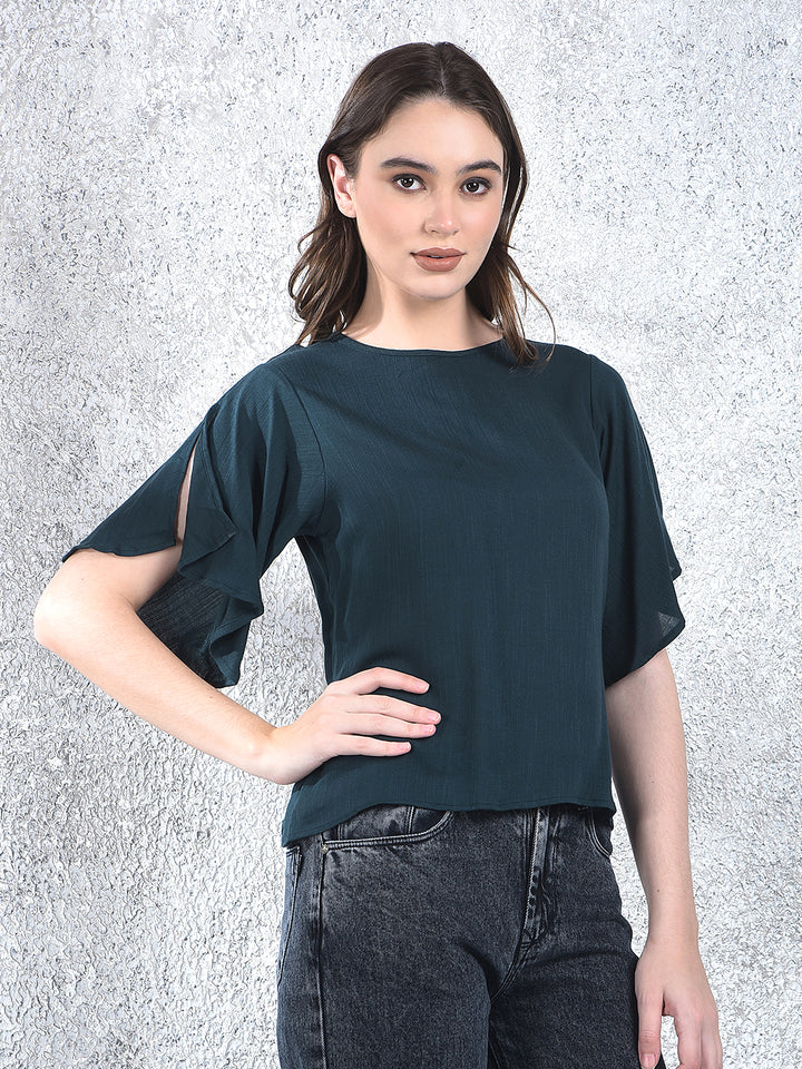 Relaxed Dark Teal Top