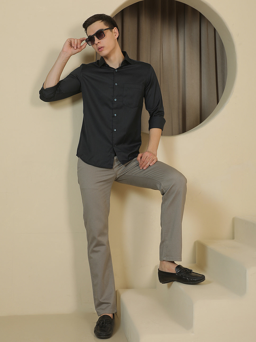 Refined Alpine Green Printed Shirt