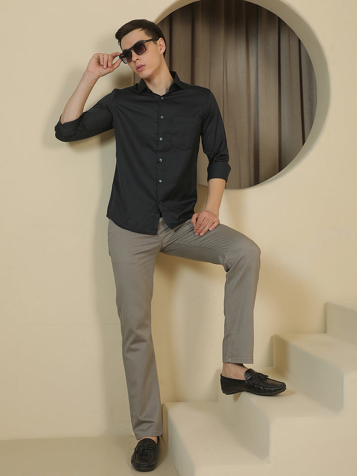 Refined Alpine Green Printed Shirt