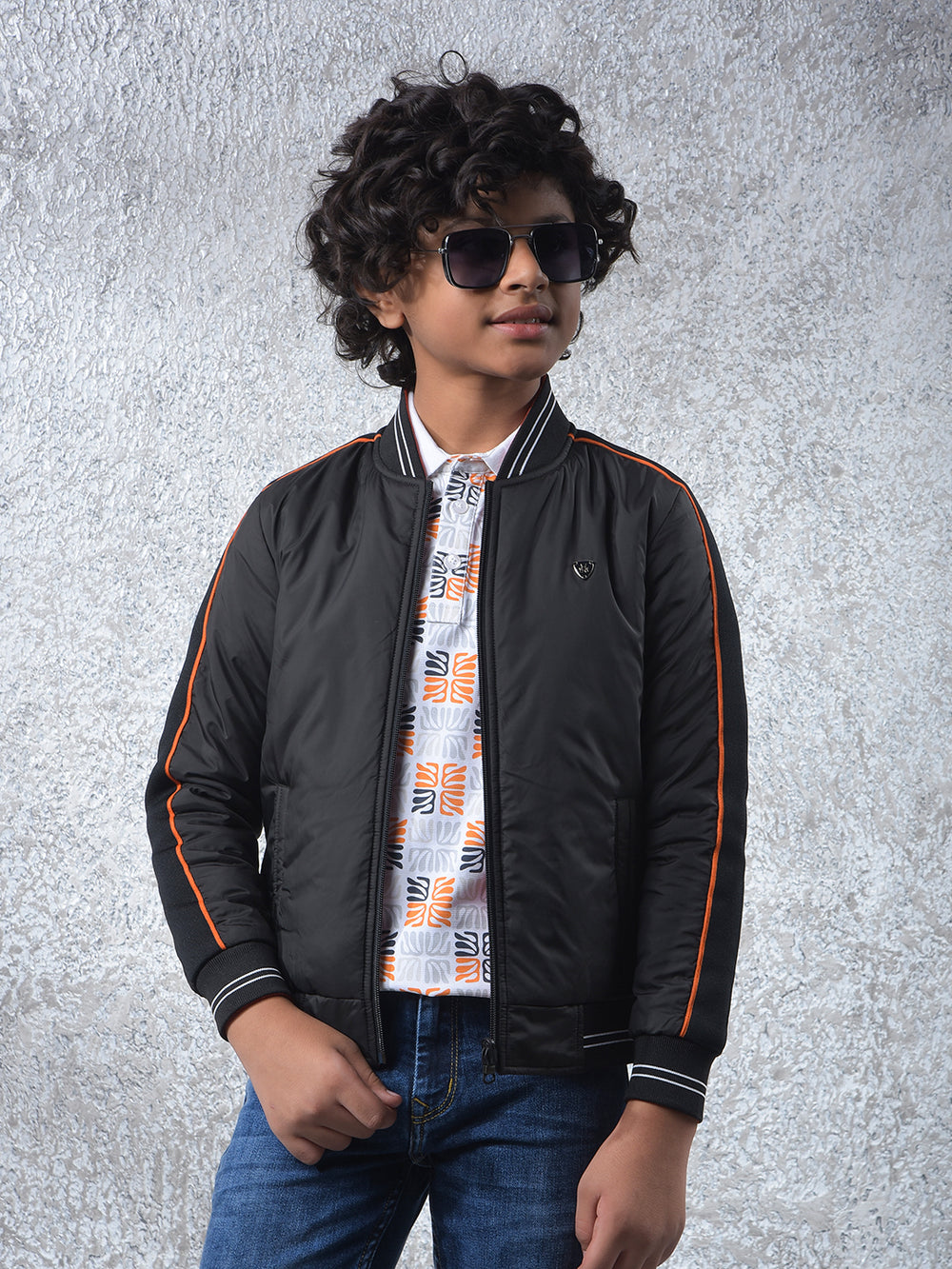 Black Reversible Bomber Jacket