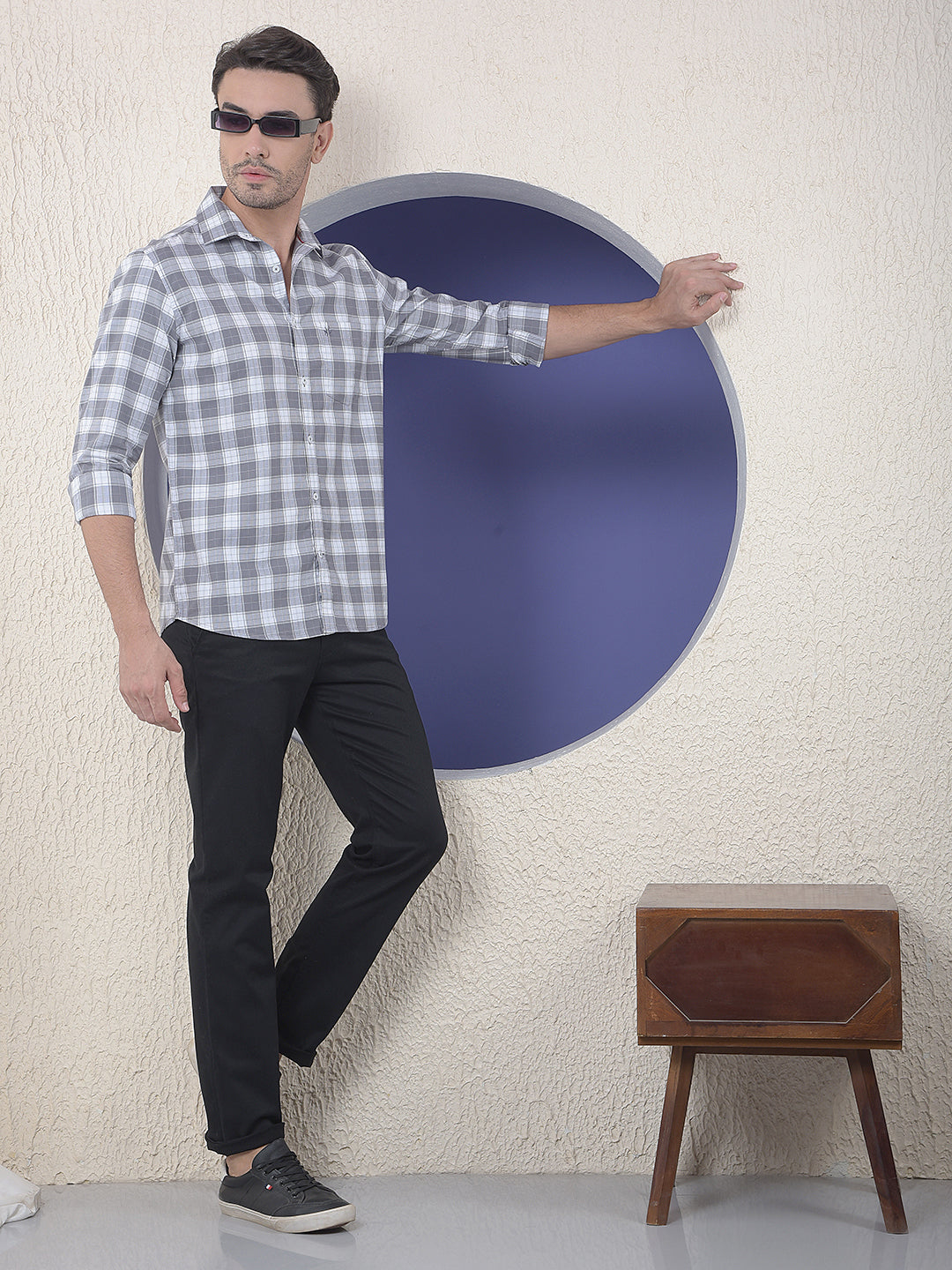 Classic Jet Black Straight Trouser