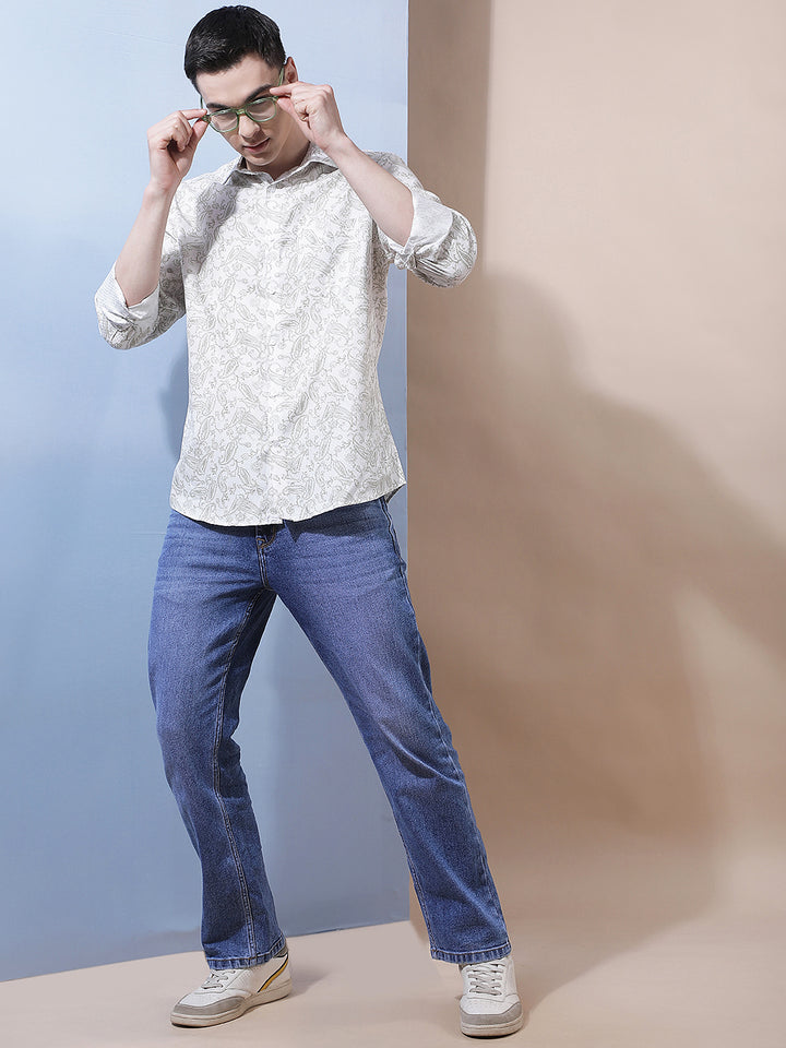 Minimalist Deep Blue Baggy Jeans