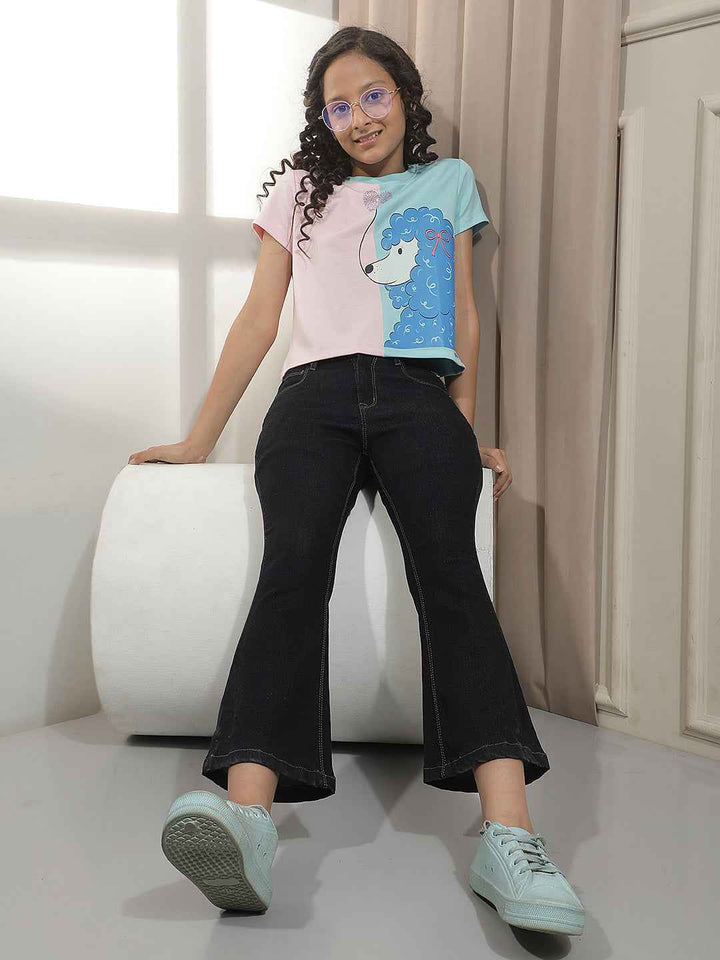 Pink Graphic Print T-Shirt