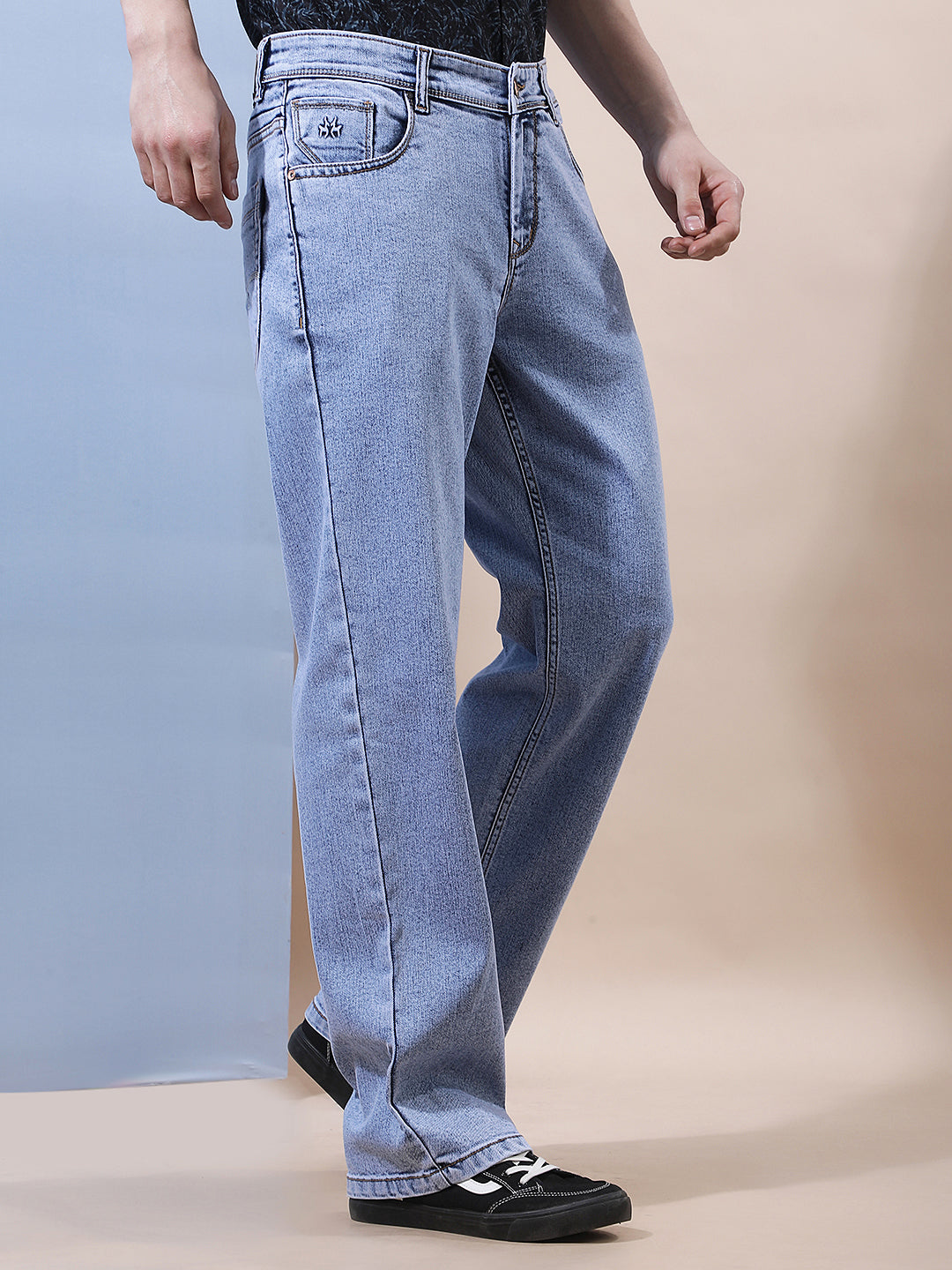 Sky Blue Baggy Jeans