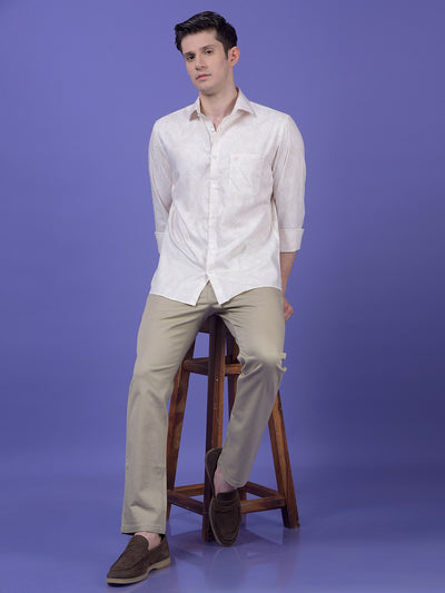White Printed Shirt