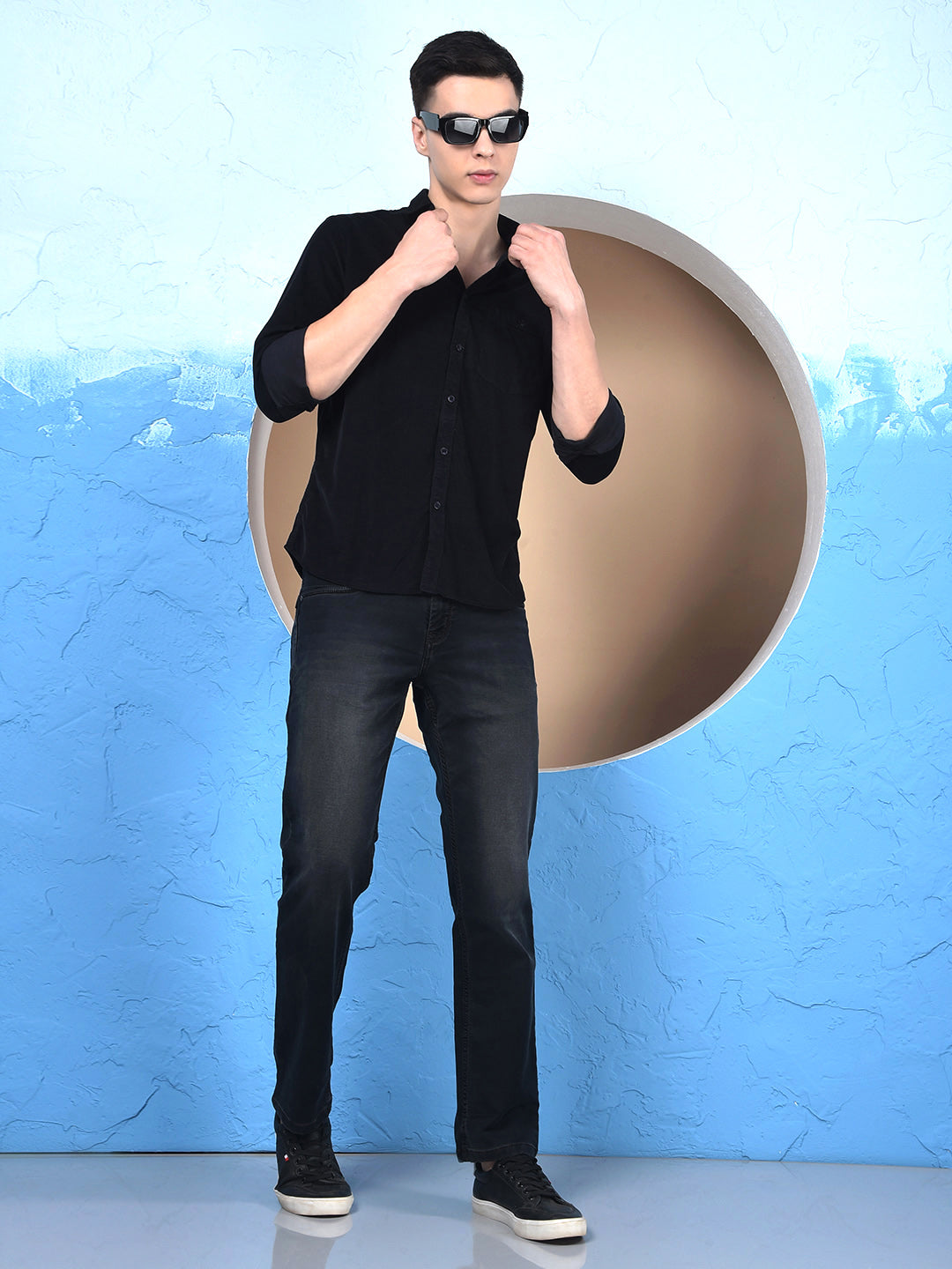 Black 100% Cotton Corduroy Shirt