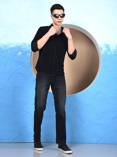 Black 100% Cotton Corduroy Shirt