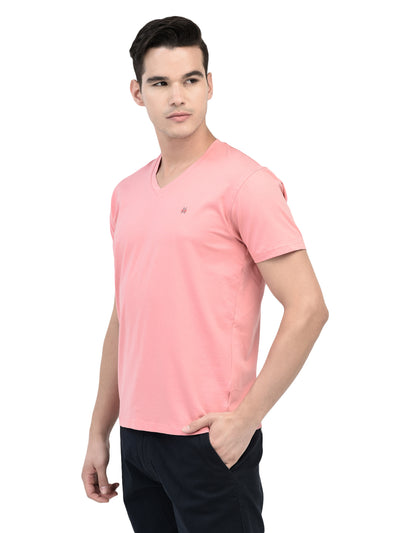 Peach V-Neck T-Shirt