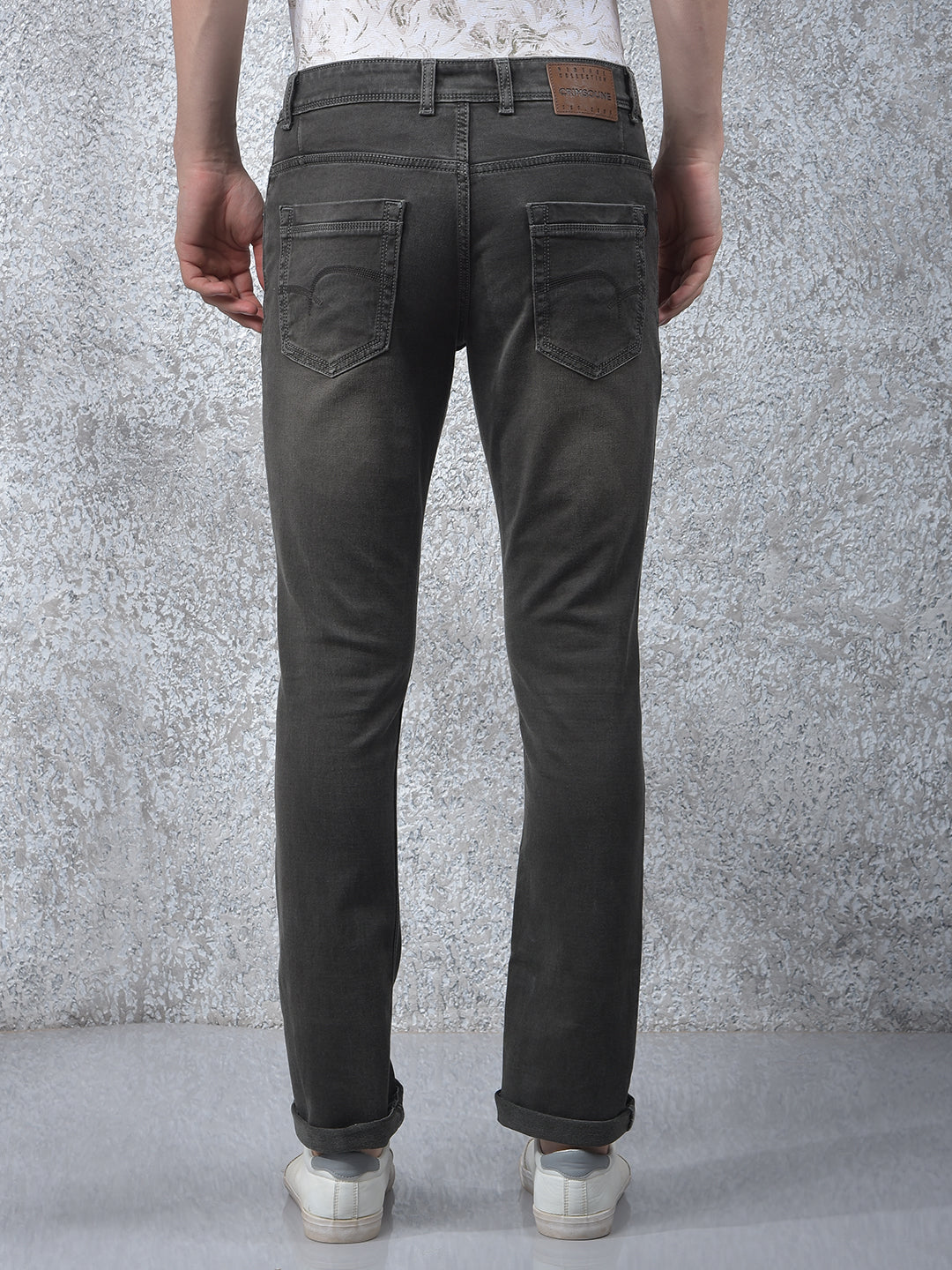 Grey Jeans-Men Jeans-Crimsoune Club