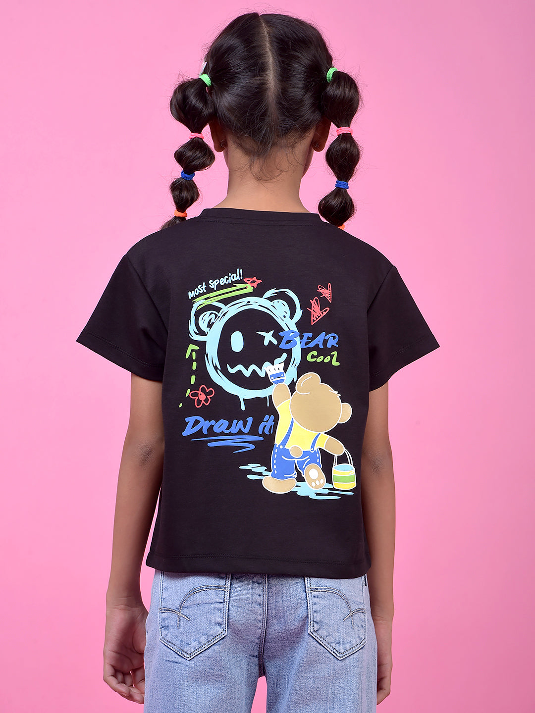 Black Graphic Print T-Shirt