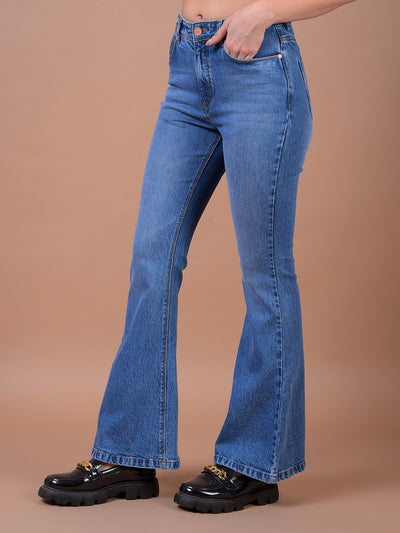 Blue Bootcut Jeans