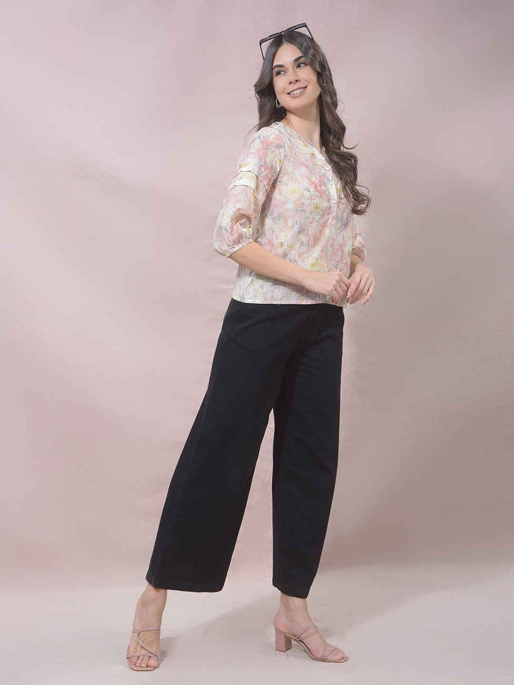 Black 100% Cotton Loose Fit Jeans