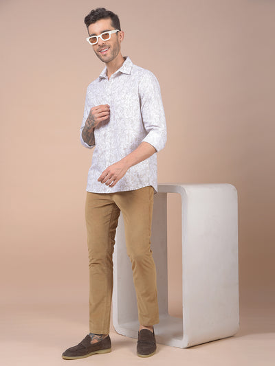 Grey Printed Shirt