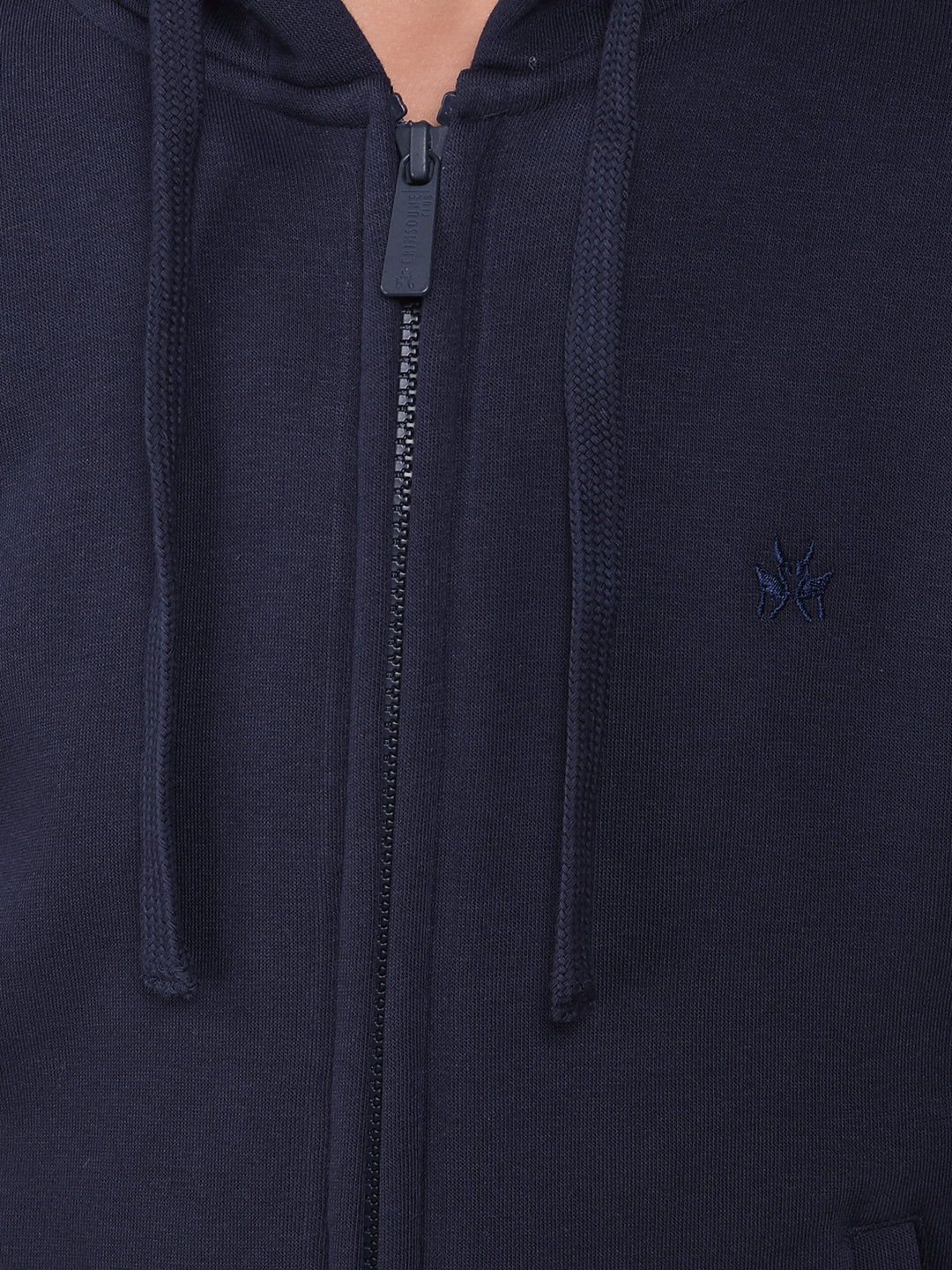 Navy Blue Hooded Neck Sweatshirt