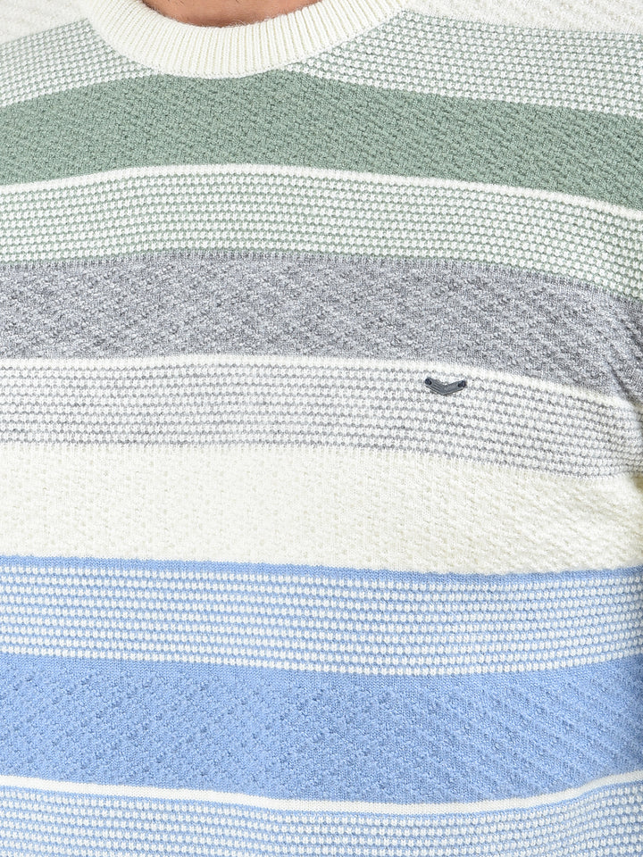 Multi-Color Horizontal Stripes Sweater