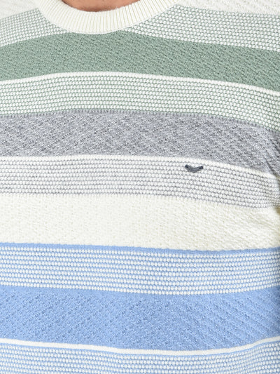 Multi-Color Horizontal Stripes Sweater