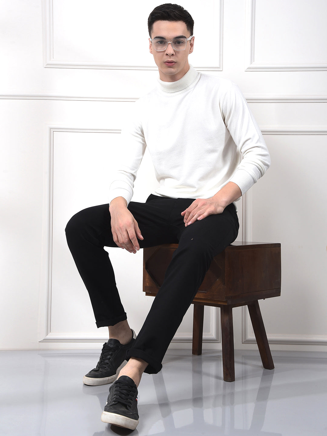 White Turtle Neck Sweater