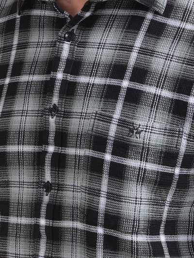 Green Checked 100% Cotton Shirt