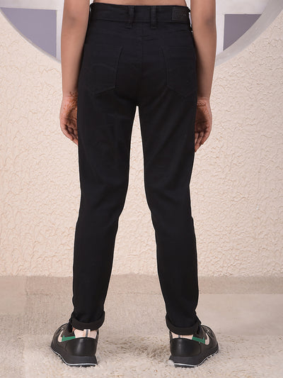 Black Skinny High-Waist Jeans