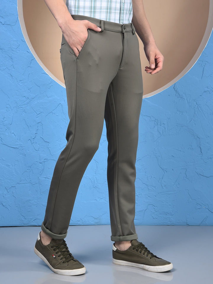Dreamy Olive Knitted Trousers