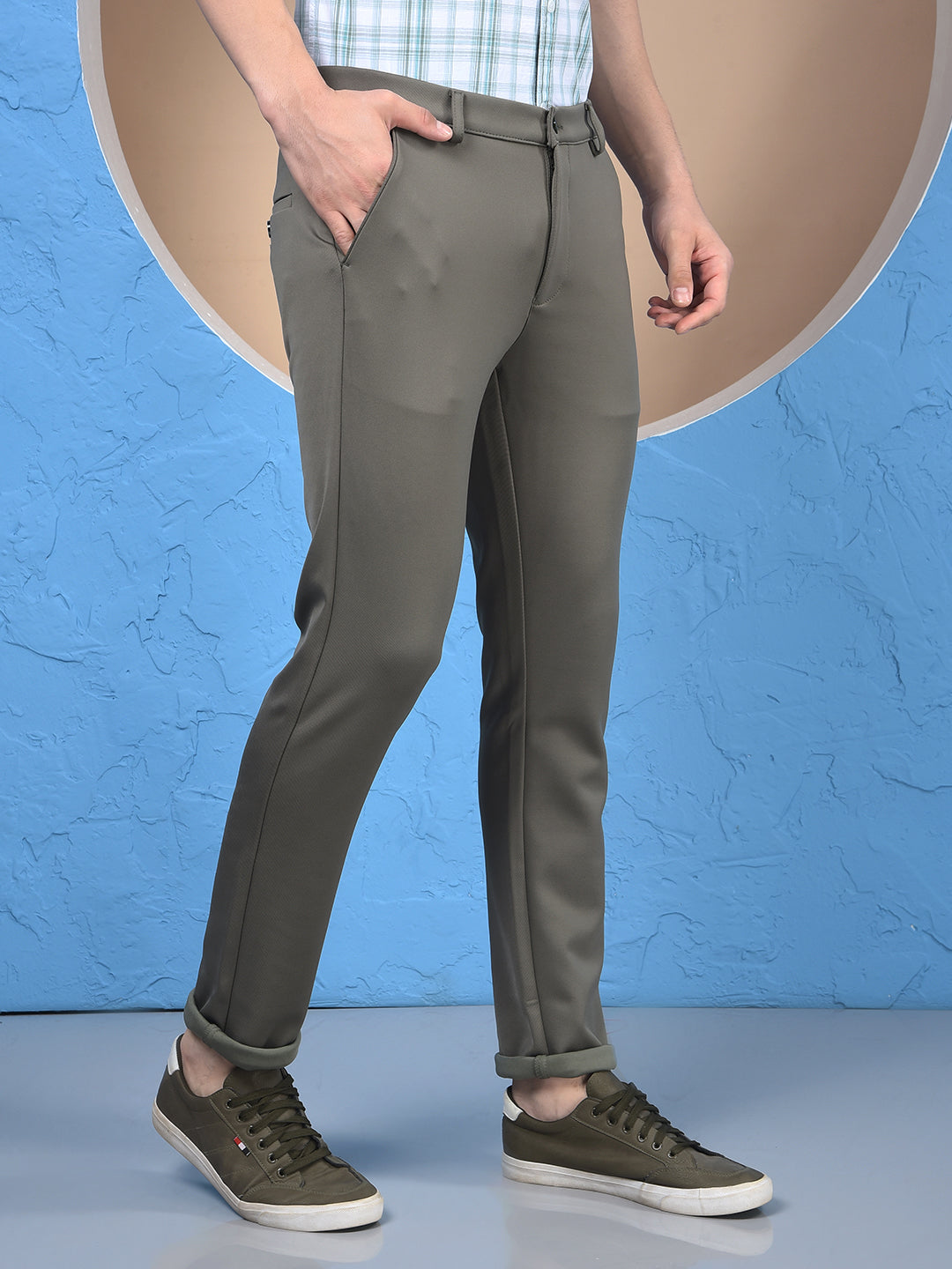 Dreamy Olive Knitted Trousers