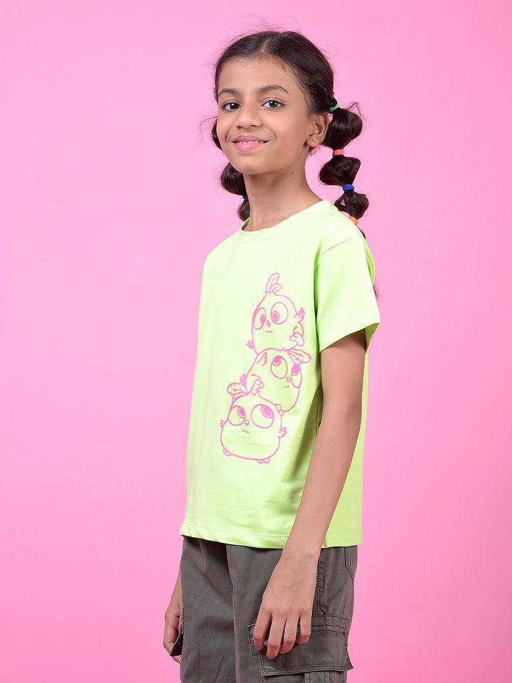 Green Graphic Print T-Shirt
