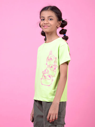 Green Graphic Print T-Shirt