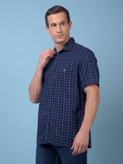 Red Checked 100% Cotton Shirt