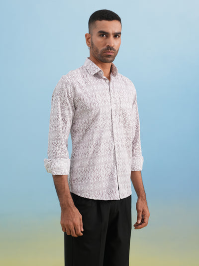 Soft Pink Printed Shirt