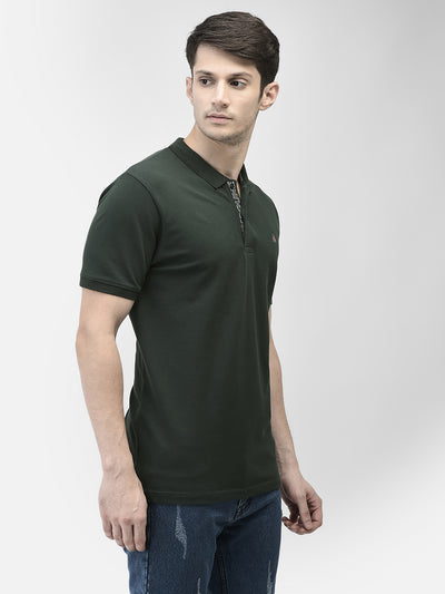 Green Polo Neck T-Shirt