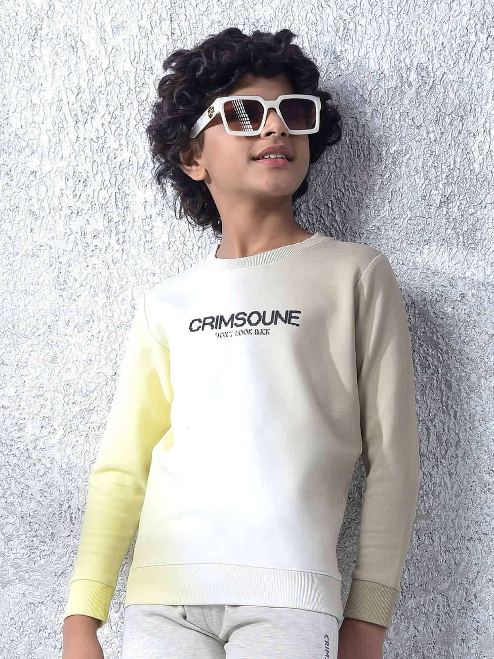 Multi-Color Typographic Print Sweatshirt