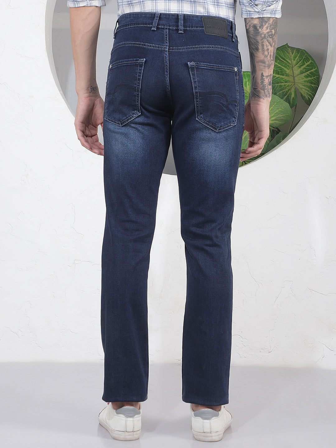Modern Stonewash Blue Jeans