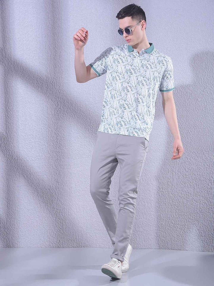 Green Floral Print T-Shirt