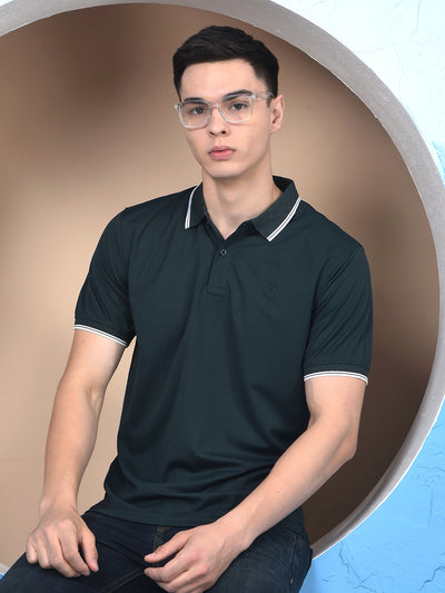 Green Polo-Neck T-Shirt