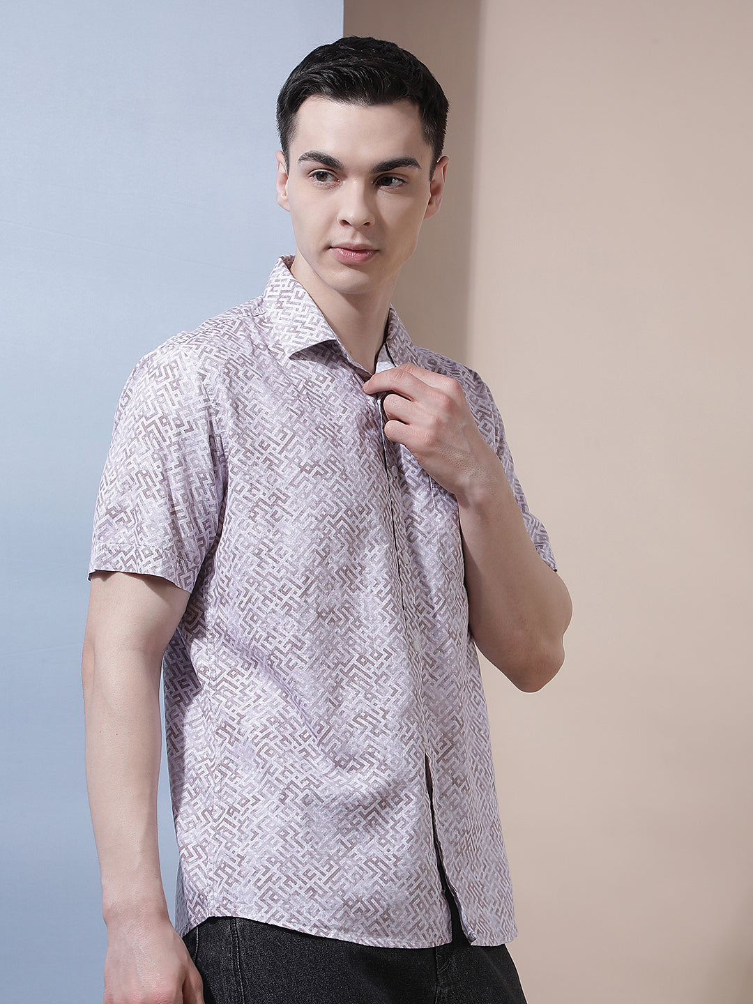 Pink Graphic Print Shirt
