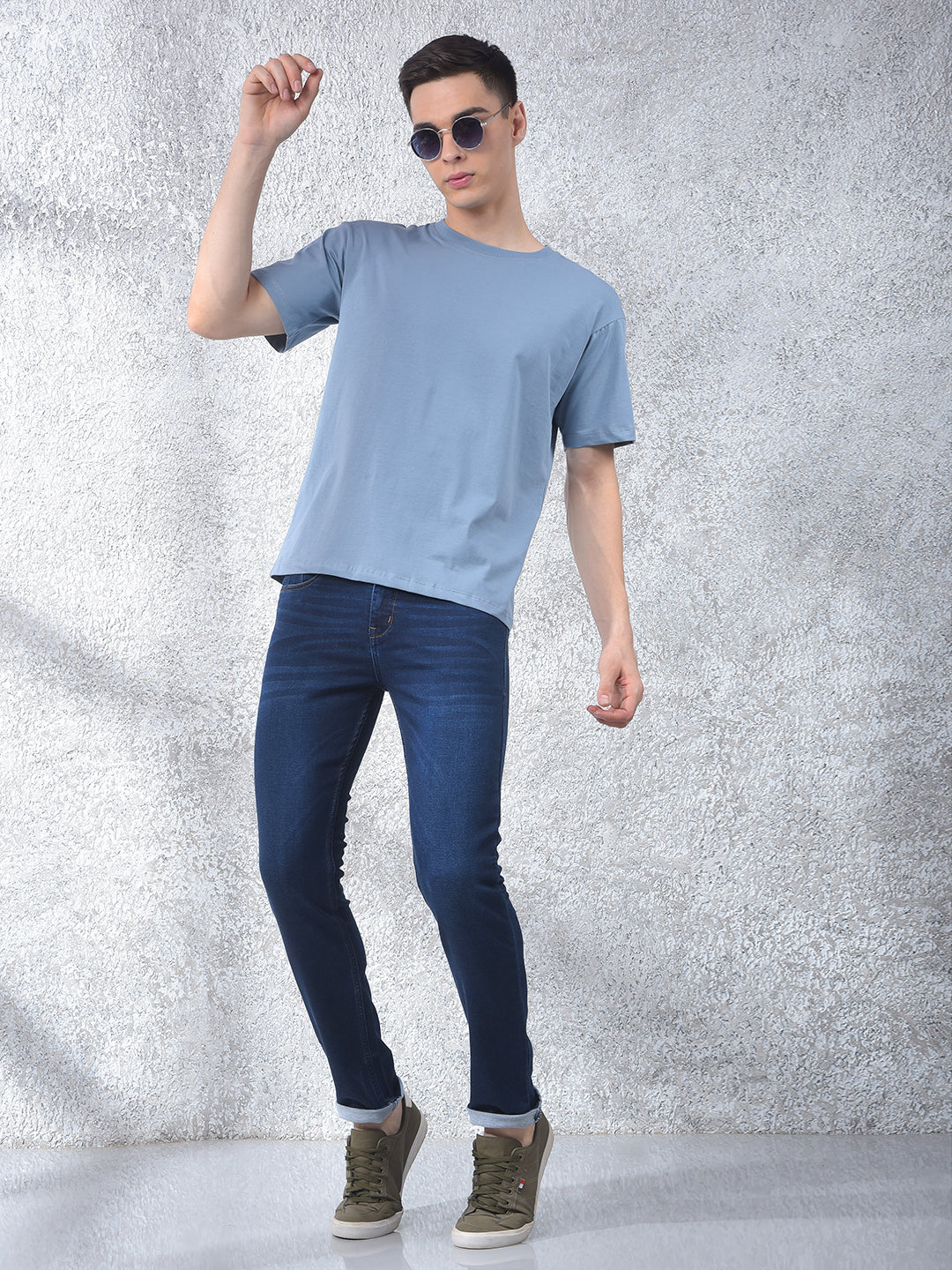 Versatile Blue Denim Jeans-Men Jeans-Crimsoune Club