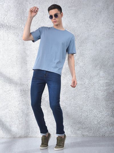 Versatile Blue Denim Jeans-Men Jeans-Crimsoune Club