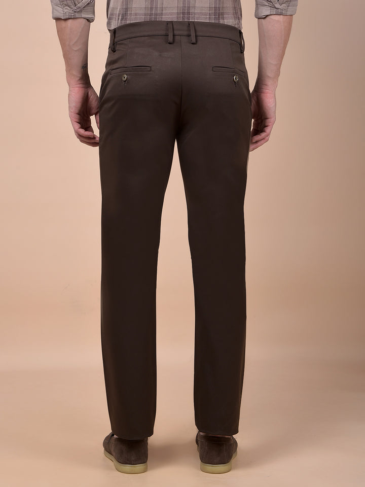 Urban Straight Brown Trousers